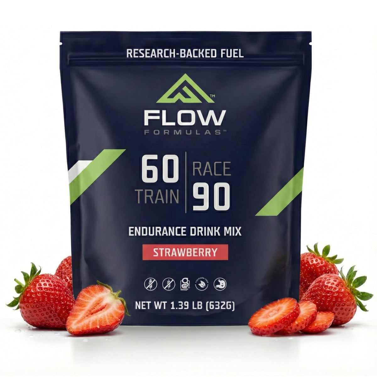 Flow Formulas envase frontal mostrando etiqueta clara y beneficio rendimiento