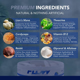 Flow Pouches primer plano del sabor Blue Razz con aspecto apetecible