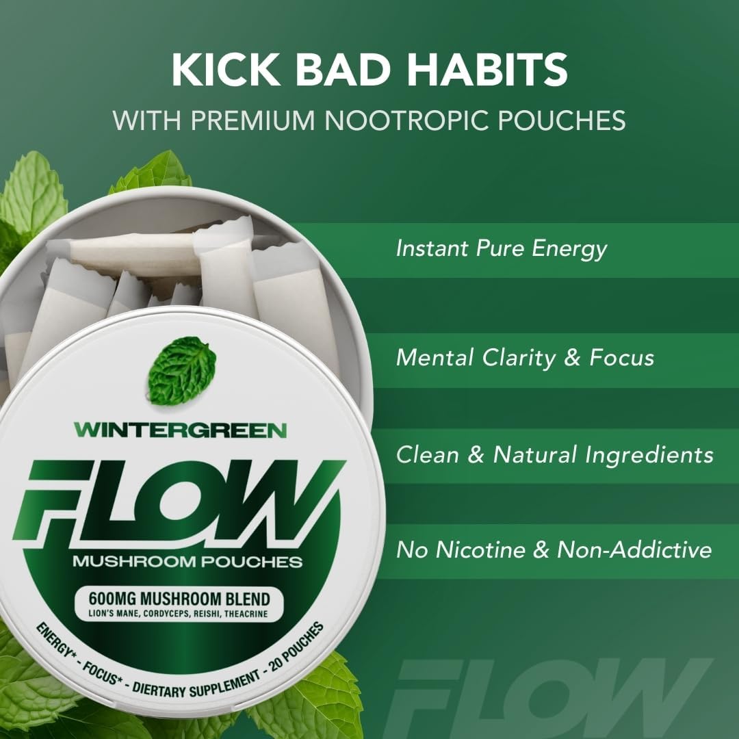 Flow Pouches sobre abierto con textura visible y aspecto listo para usar