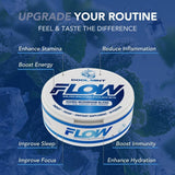 Flow Pouches demostración de uso bajo el labio para concentración