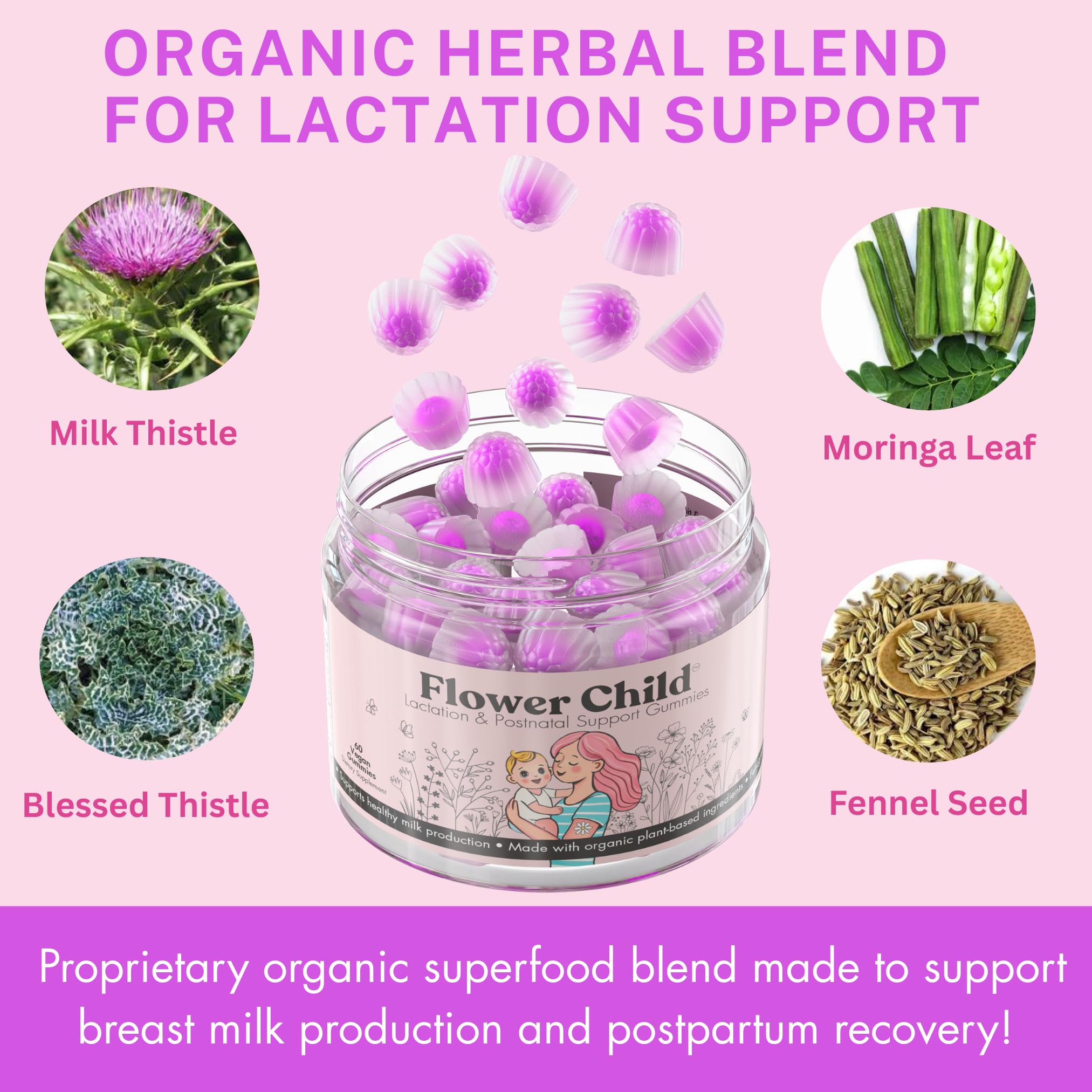 Flower Child DHA de algas, fuente vegana de ácidos grasos omega-3