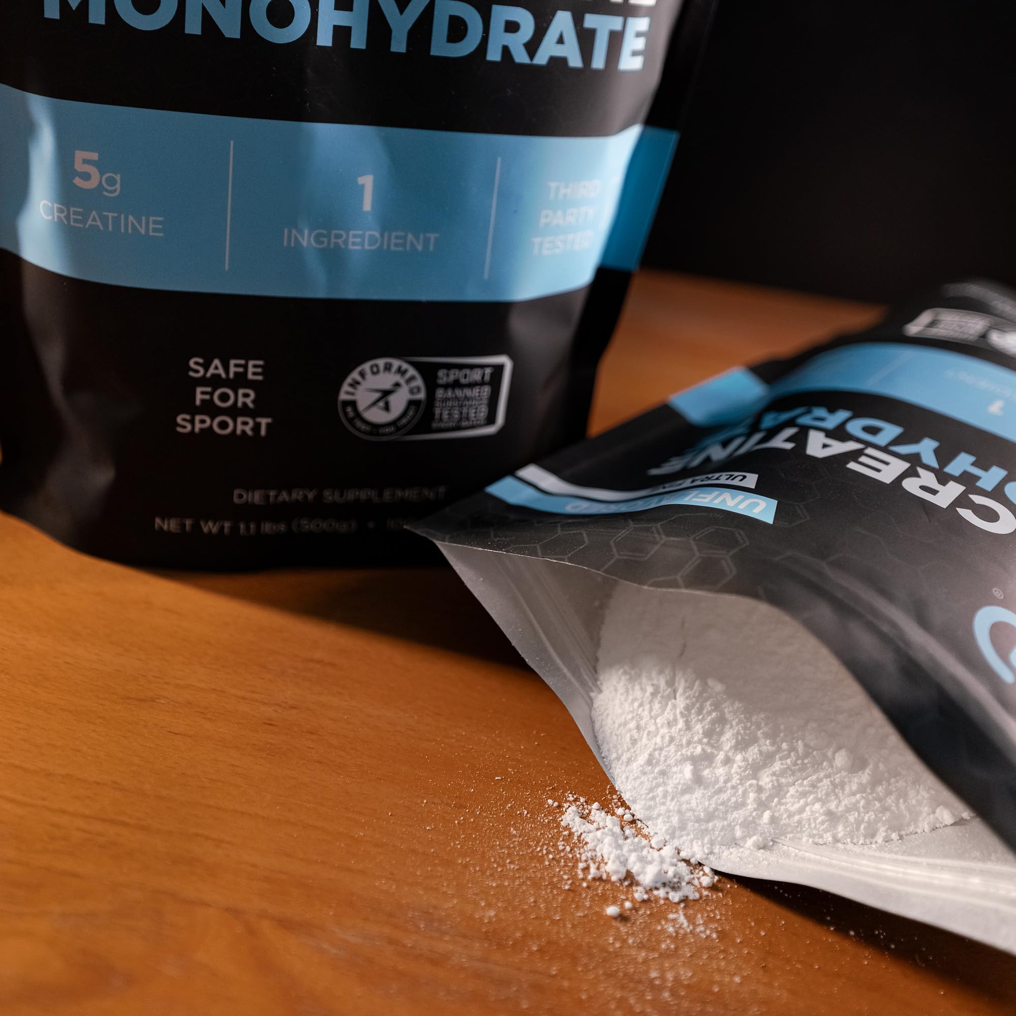 Bolsa resellable abierta de Fluid creatine, conservación y comodidad en uso