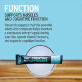 Fluid creatine mezclado en batido demostrando integración sin sabor ni grumos