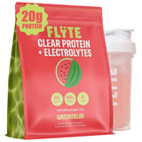 FLYTE empaque frontal mostrando sabor sandía y beneficios claros