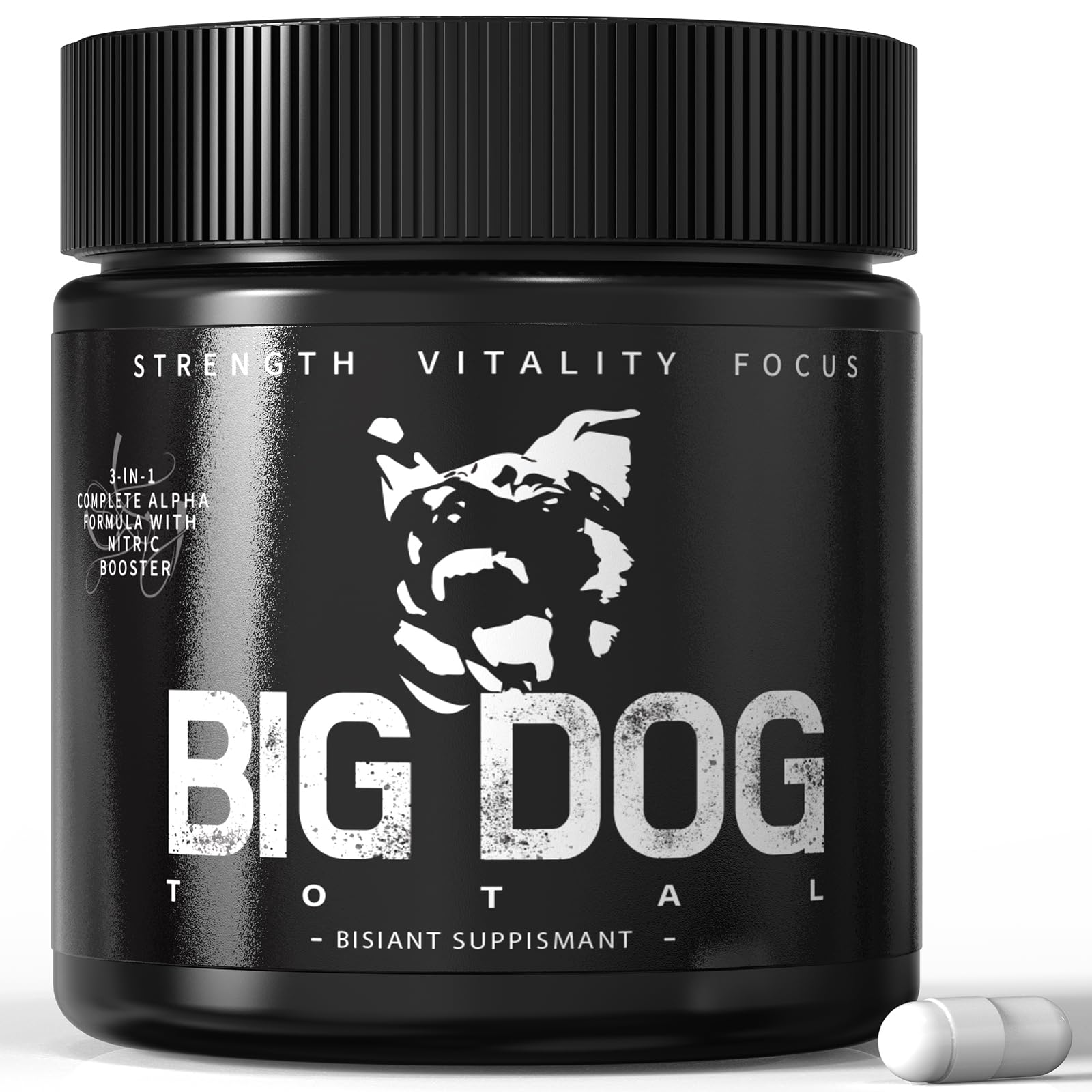 FMRFMR Big Dog Total vista frontal mostrando el envase y beneficio práctico
