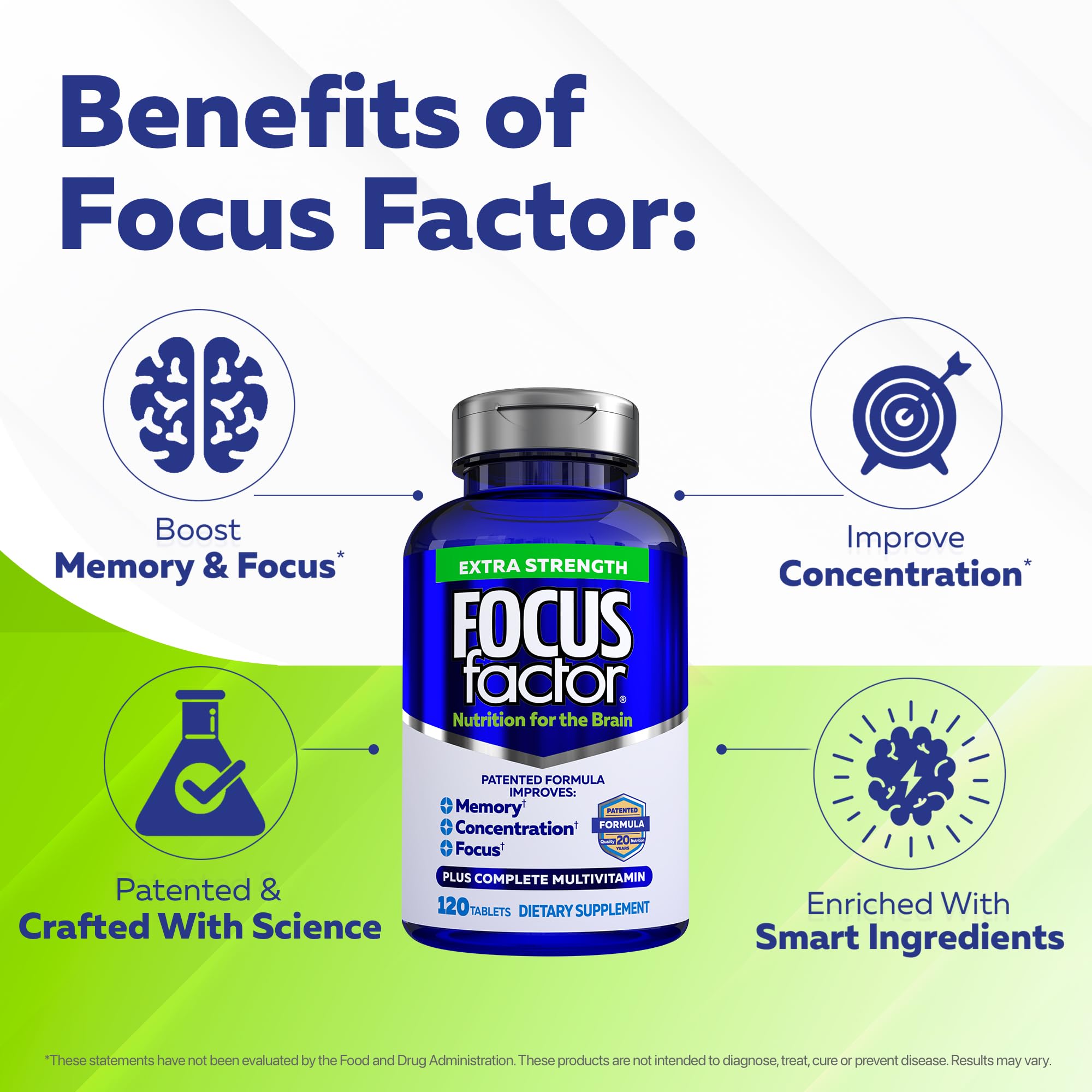 Detalle de cápsula de Focus Factor destacando textura y calidad del ingrediente