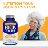 Focus Factor detalle de la tableta para ver textura y tamaño, fácil dosificar