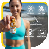 Focus Factor vial en mano sobre escritorio brindando energía y enfoque instantáneo