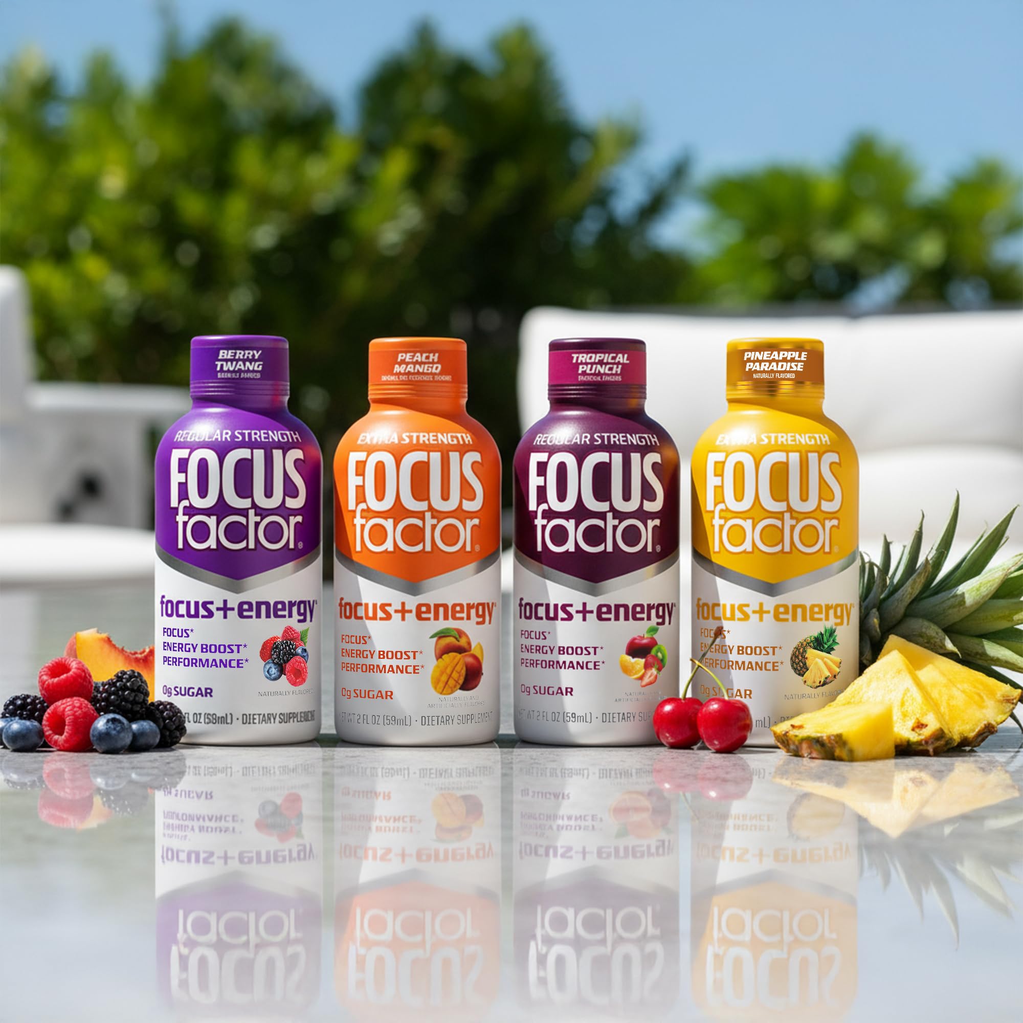 Focus Factor etiqueta con ingredientes destacando la mezcla nootrópica y vitaminas