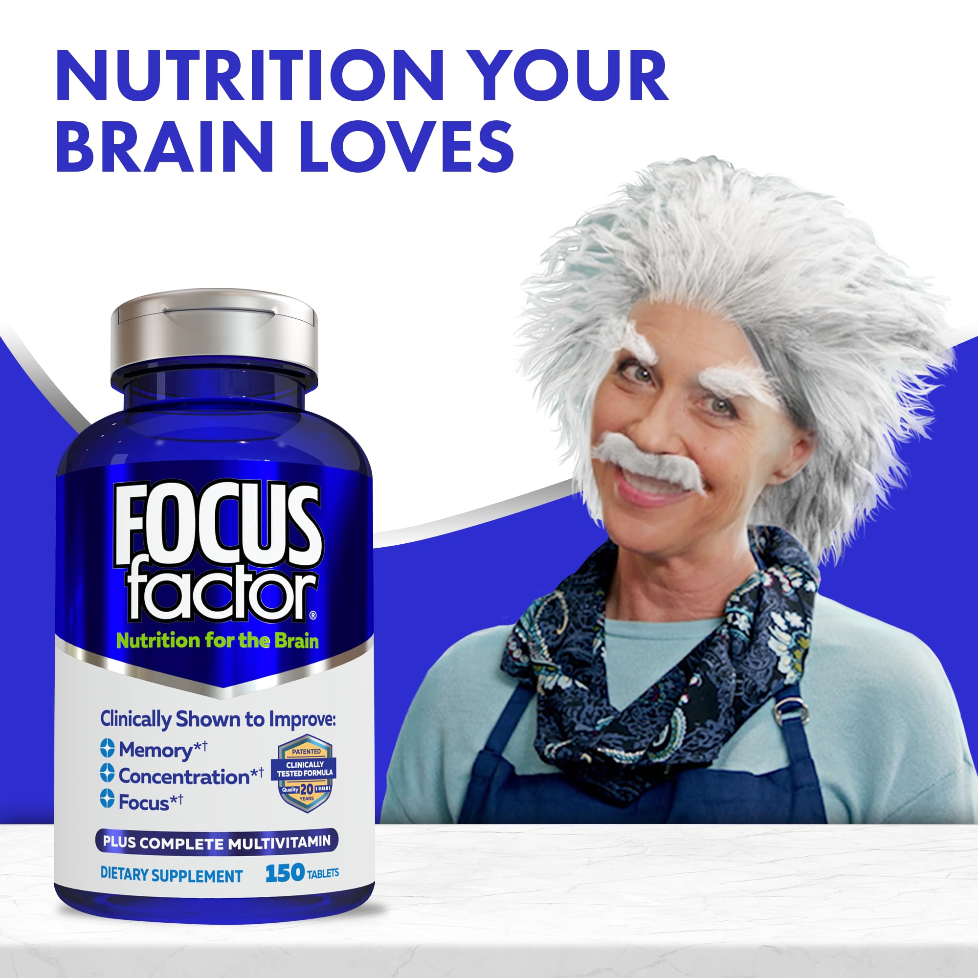 Focus Factor primer plano de cápsula destacando ingredientes y calidad