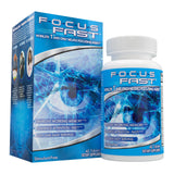 Focus Fast vista frontal del envase que transmite confianza y enfoque