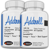 Focus Pep Addrell frasco frontal mostrando etiqueta y beneficio de energía natural
