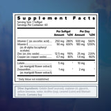 Focus Vision Supplements primer plano del softgel fácil de tragar y textura suave