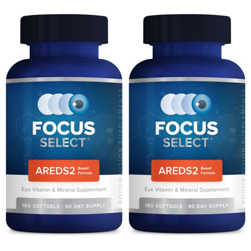 Focus Vision Supplements embalaje frontal mostrando frasco y etiqueta clara
