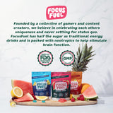 FocusFuel bote abierto mostrando las 15 porciones accesibles