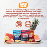 FocusFuel etiqueta nutricional ampliada explicando dosis y nutrientes incluidos