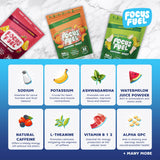 FocusFuel gomita en mano para escala, ideal para llevar y energía portátil