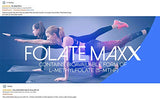 FOLATE MAXX cápsula sobre palma resaltando tamaño y comodidad al tragar