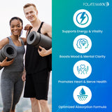 FOLATE MAXX etiqueta nutricional clara y verificable