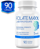 FOLATE MAXX disposición en mesa mostrando envase y cápsulas listos