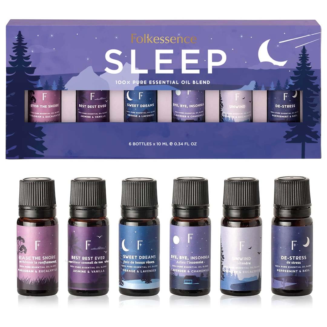 Folkulture packaging frontal mostrando set de seis aceites calmantes