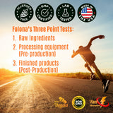 FOLONA etiqueta nutricional que muestra ingredientes y controles