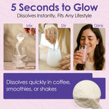 FoodiMed mezclado en batido para piel, cabello y uñas más fuertes