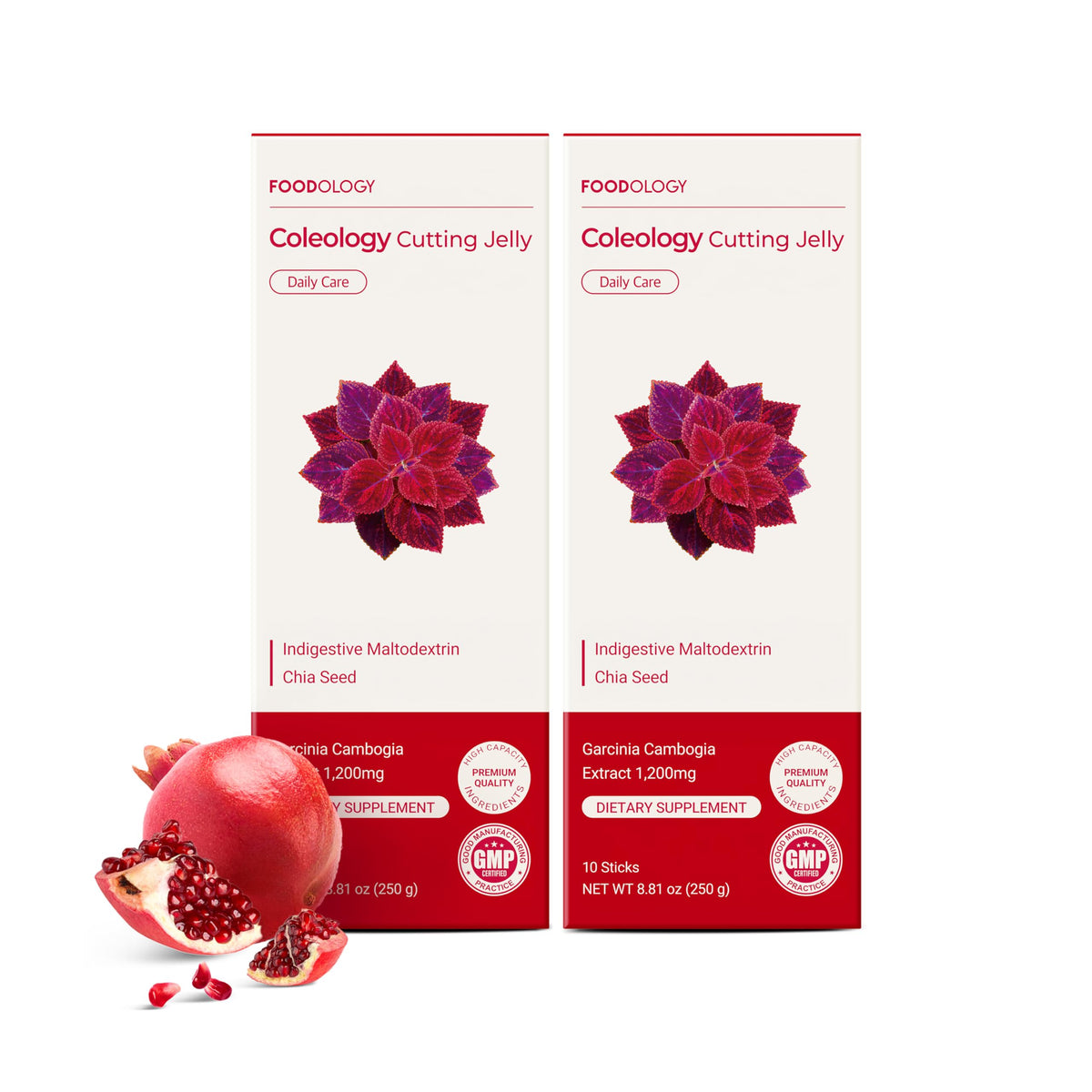 FOODOLOGY Coleology frontal del envase mostrando 20 sticks y beneficios visibles