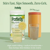 ForBelly burbujeo suave en vaso destacando la efervescencia beneficiosa
