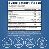 Force Factor comparación de tamaño del masticable para escala