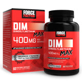 Force Factor botella frontal mostrando etiqueta y beneficio de equilibrio hormonal