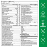 Force Factor etiqueta con información nutricional y lista de ingredientes