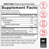 Force Factor etiqueta NSF Certified for Sport vista en primer plano