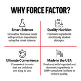 Force Factor detalle de la etiqueta nutricional para información clara