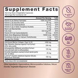 Force Factor etiqueta nutricional detallada con ingredientes y dosis