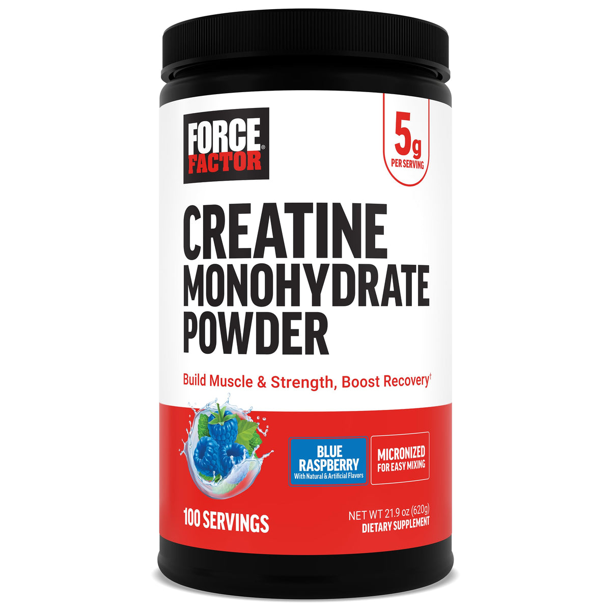 Force Factor frente del envase mostrando calidad y confianza