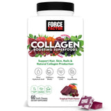 Force Factor envase frontal mostrando formato y sabor tropical para toma diaria