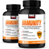 Force Factor envase frontal mostrando el tamaño y beneficios