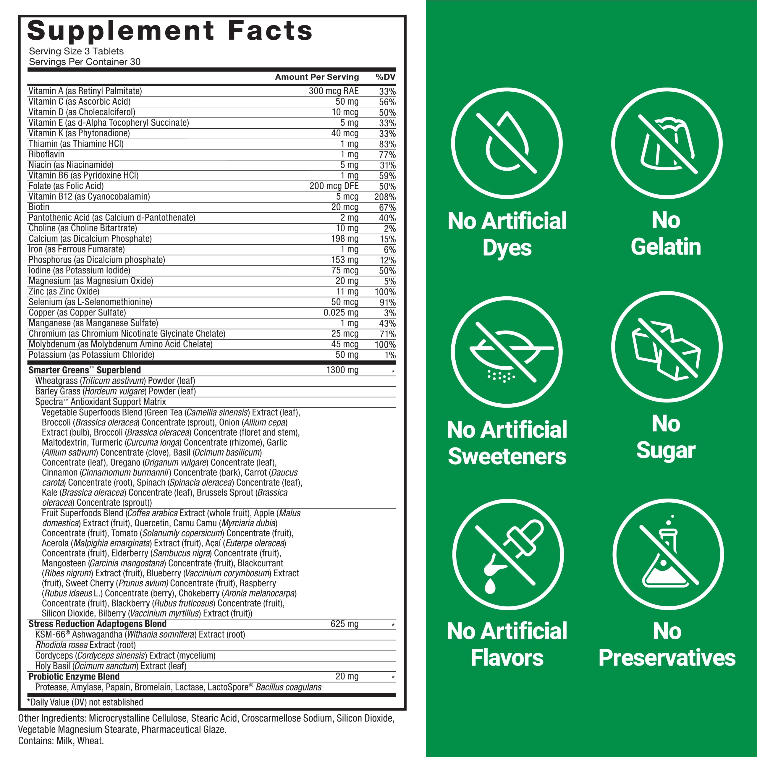 Force Factor ingredientes frescos y secos que resaltan variedad nutritiva