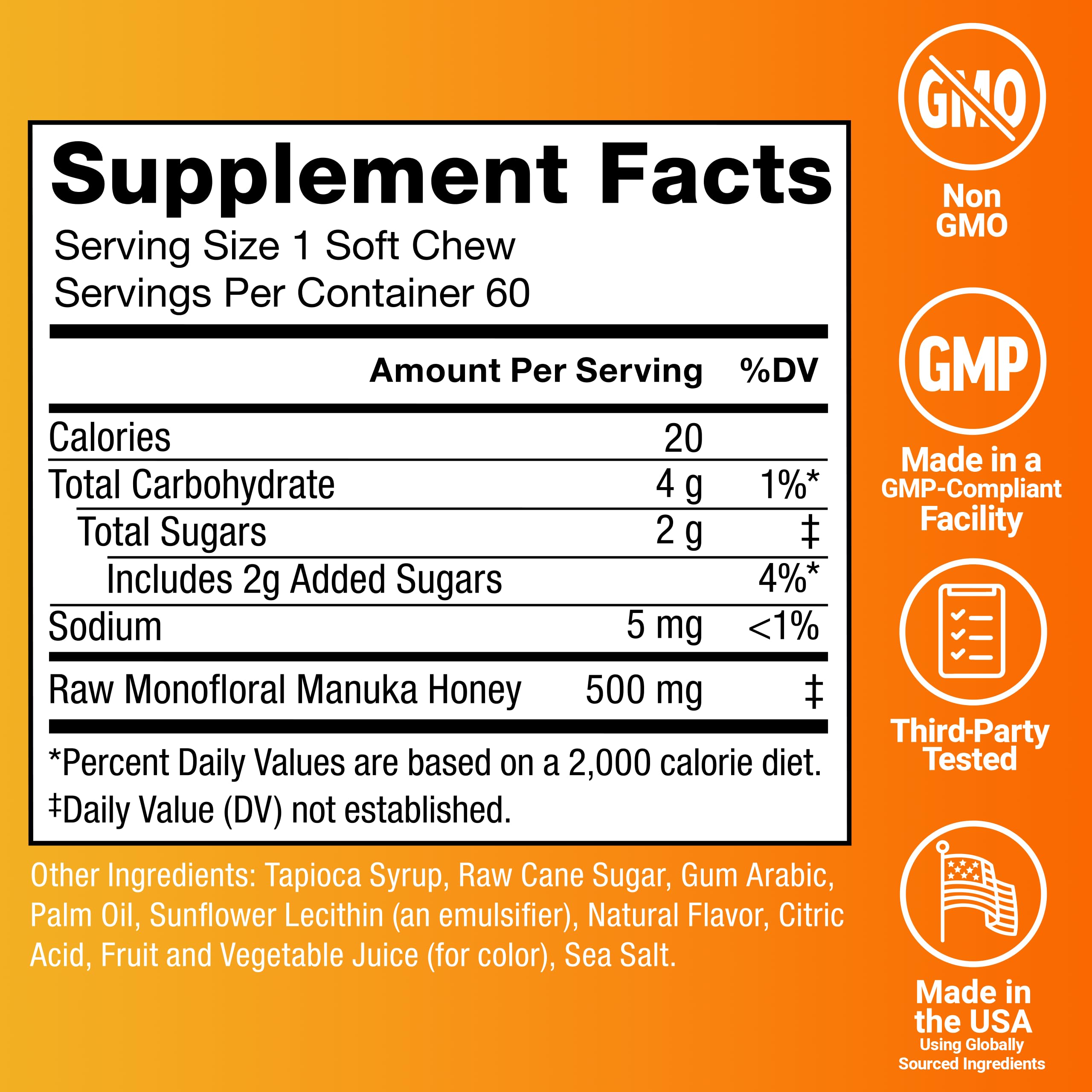 Force Factor etiqueta con ingredientes y certificaciones claras
