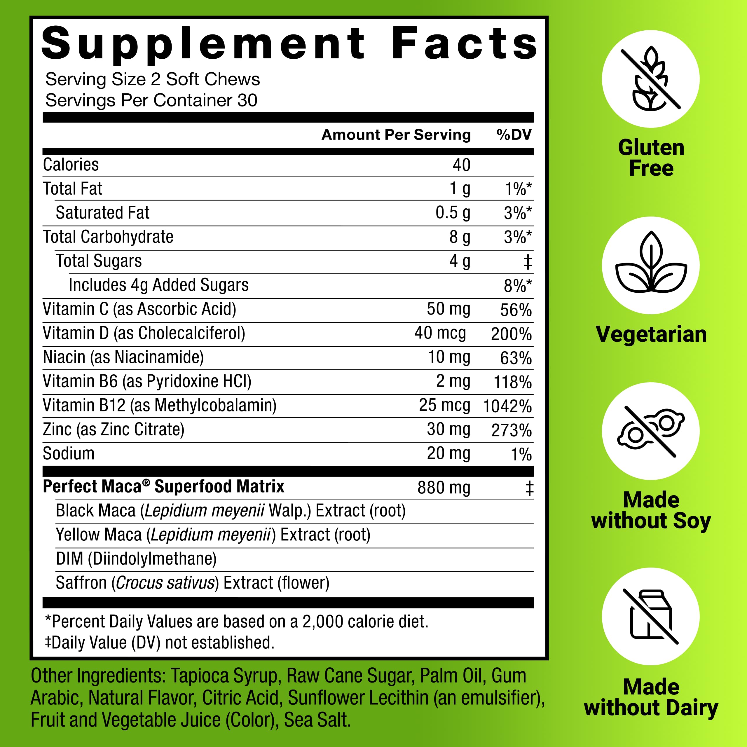 Frasco Force Factor Perfect Maca colocado en una cocina, almacenamiento práctico