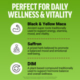 Textura suave de la goma Force Factor Perfect Maca, apariencia masticable y apetecible