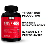 Force Factor etiqueta con ingredientes clave y beneficios visibles