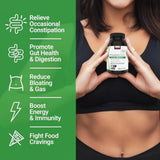 Force Factor botella abierta con cápsulas ProbioSlim que facilita la toma diaria y energía leve