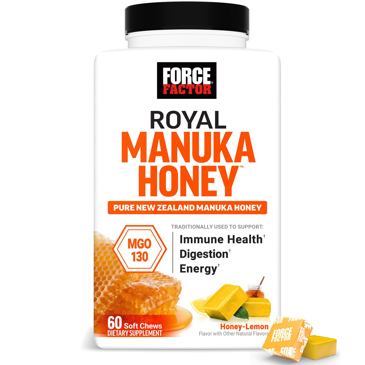 Force Factor envase frontal mostrando la caja y beneficios visibles