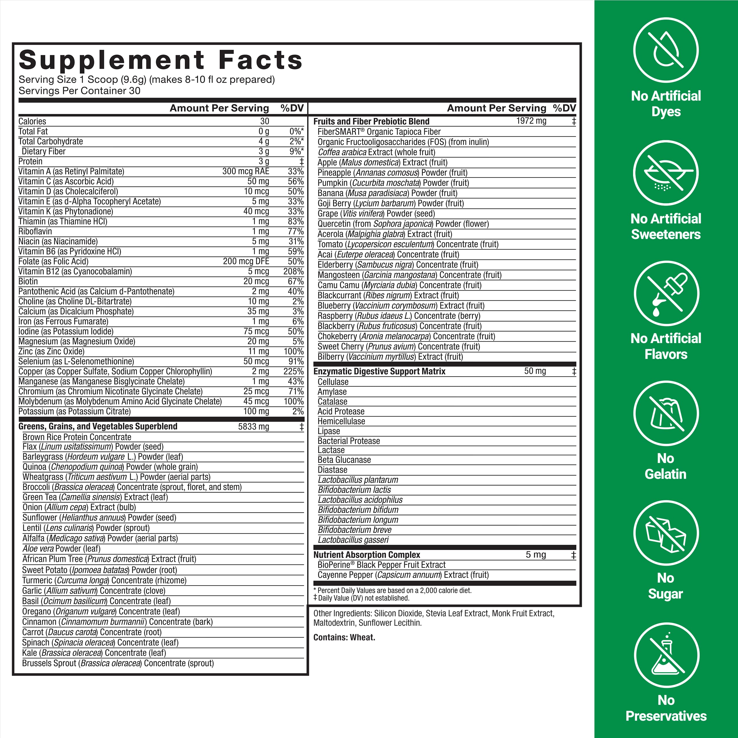 Force Factor detalle de etiqueta y lista de ingredientes prácticos