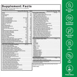 Force Factor detalle de etiqueta y lista de ingredientes prácticos