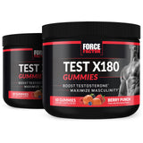 Force Factor envase frontal mostrando 120 gominolas y beneficio de portabilidad