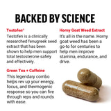 Force Factor etiqueta del producto Test X180 Ignite destacando ingredientes principales