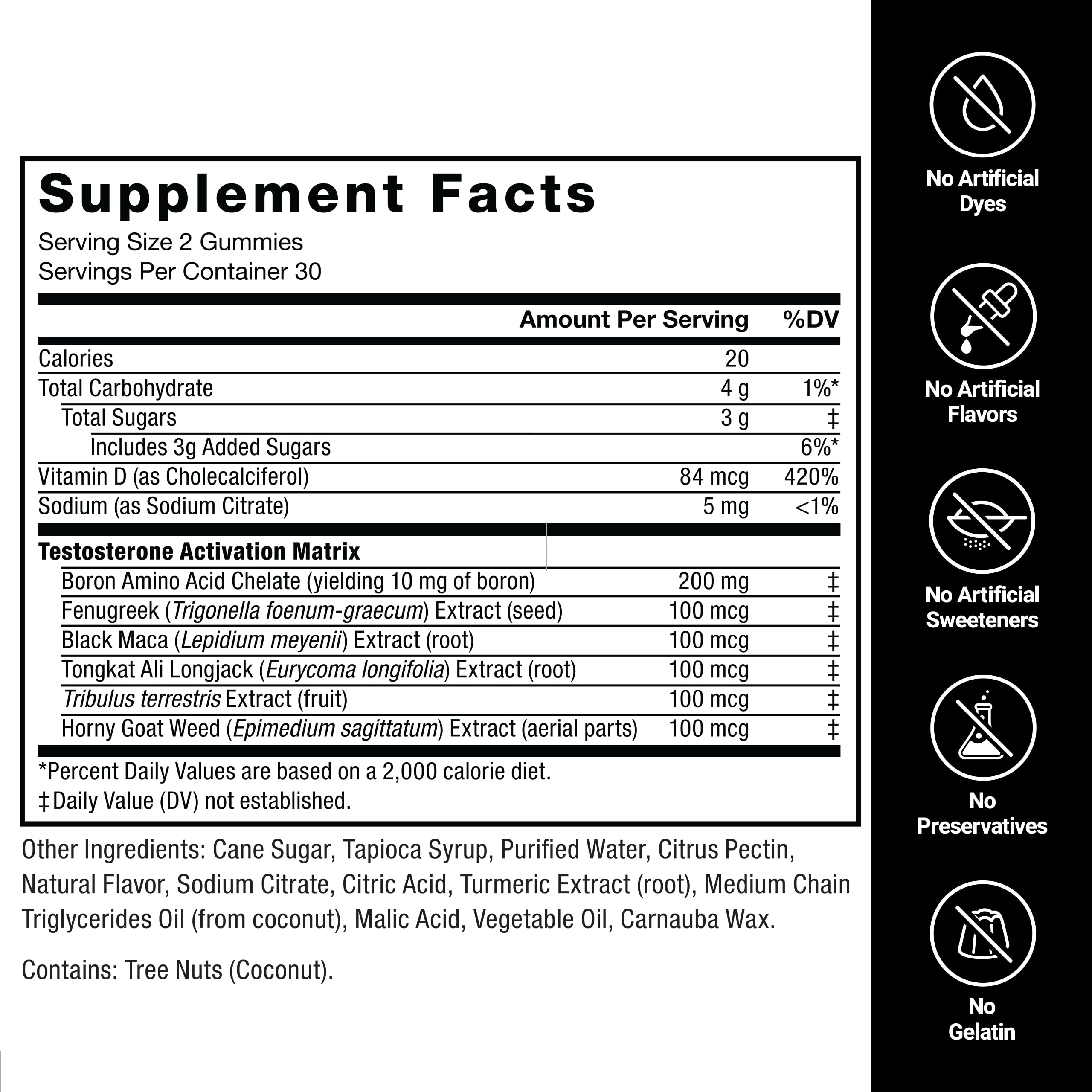 Force Factor etiqueta con ingredientes que resalta componentes clave